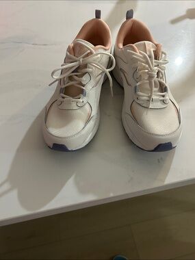 Ryka White Peach and Blue Women's Sneakers